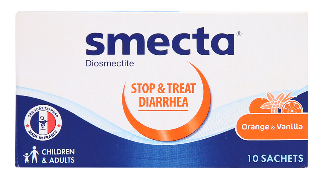 Bột pha hỗn dịch uống Smecta 3g trị tiêu chảy cấp