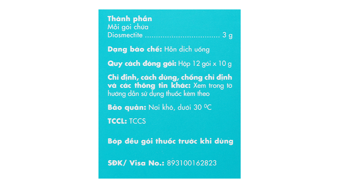 Hỗn dịch uống Diobysta trị tiêu chảy