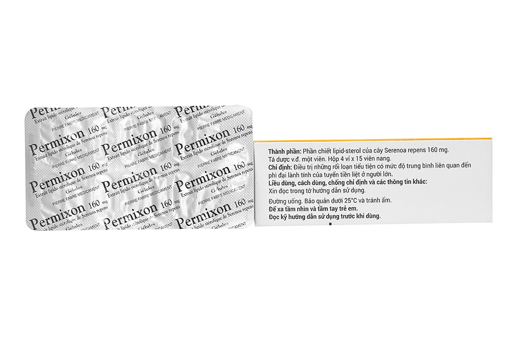 Permixon 160mg trị rối loạn tiểu tiện do phì đại tuyến tiền liệt