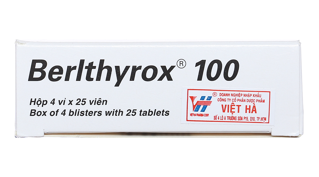 Berlthyrox 100 điều trị bệnh lý tuyến giáp