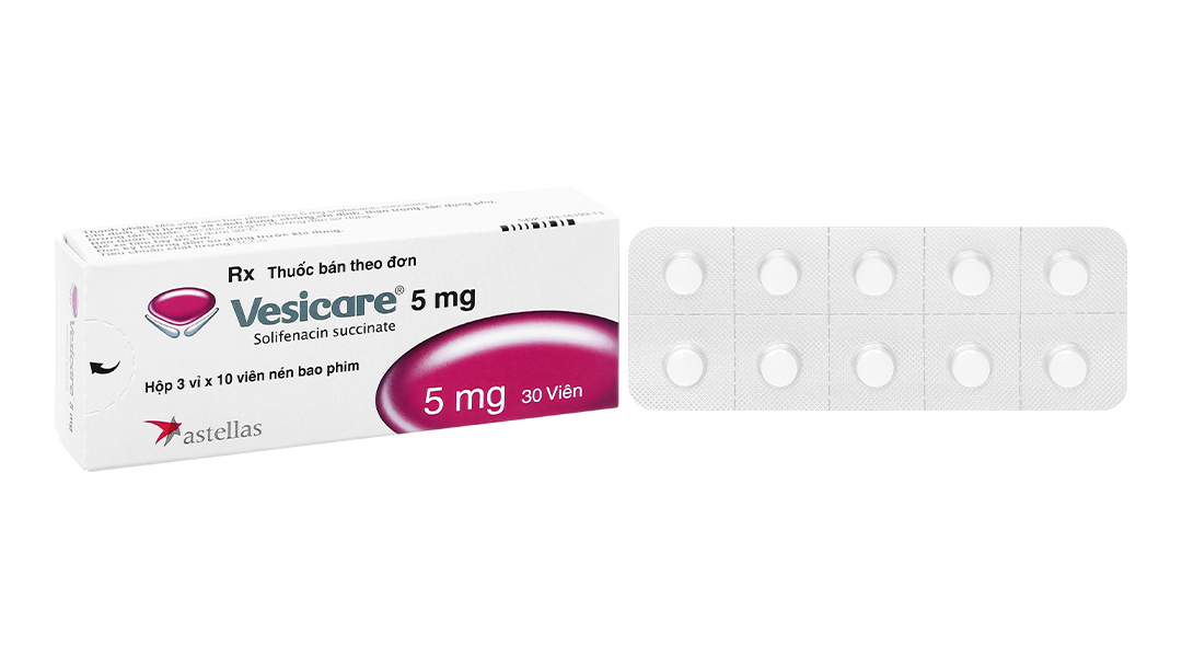 Vesicare 5mg trị tiểu không tự chủ