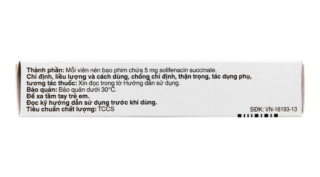 Vesicare 5mg trị tiểu không tự chủ