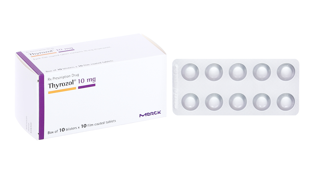 Thyrozol 10mg trị bệnh lý tuyến giáp