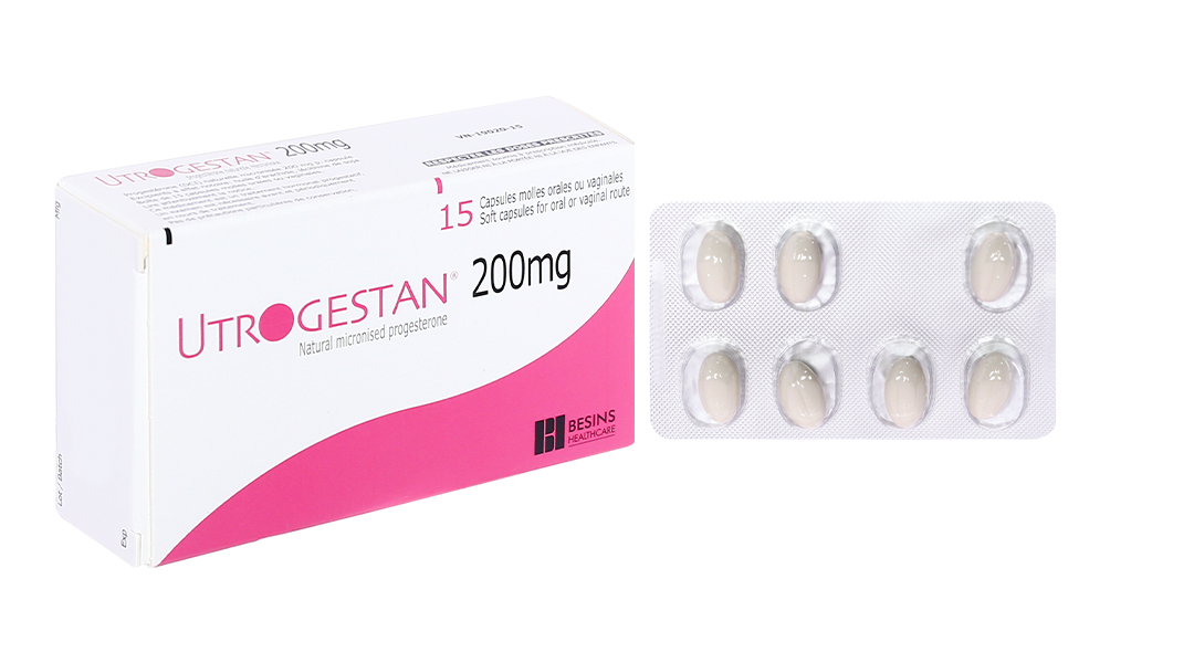 Utrogestan 200mg trị các rối loạn do thiếu progesterone