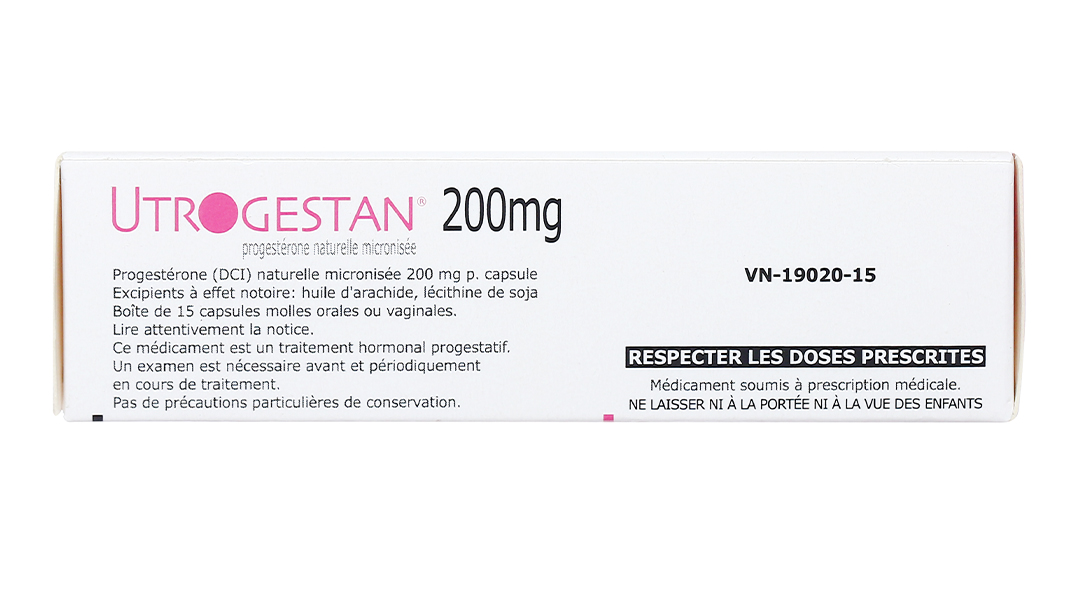 Utrogestan 200mg trị các rối loạn do thiếu progesterone