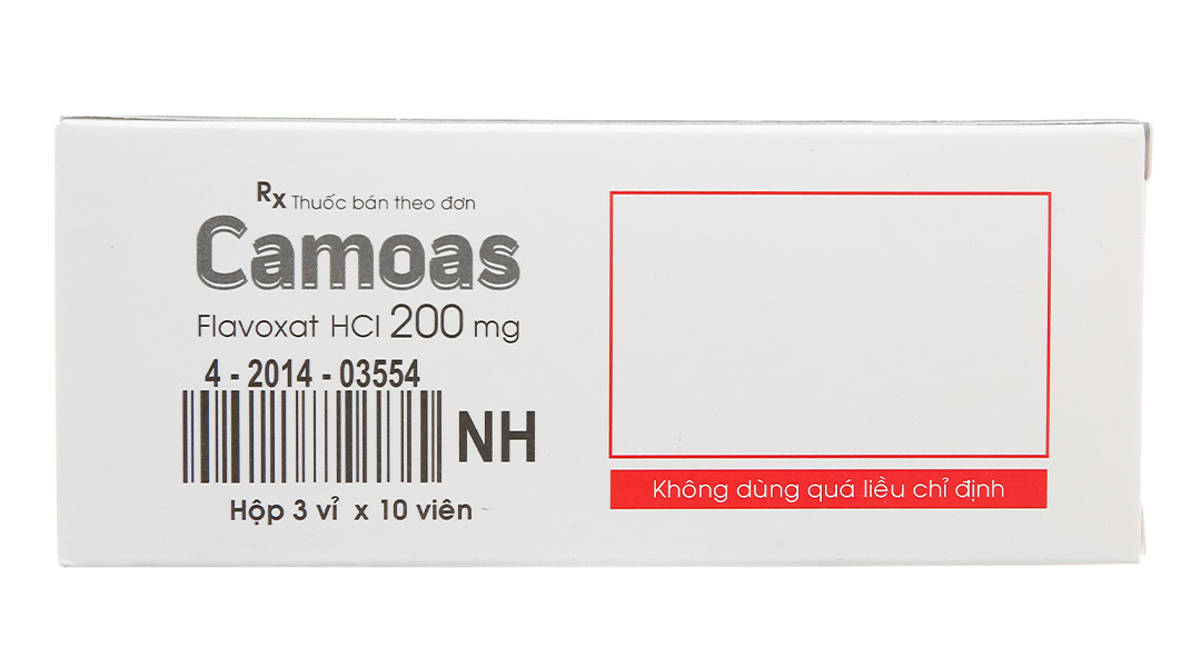 Camoas 200mg giảm triệu chứng tiểu khó, tiểu gấp, tiểu đêm