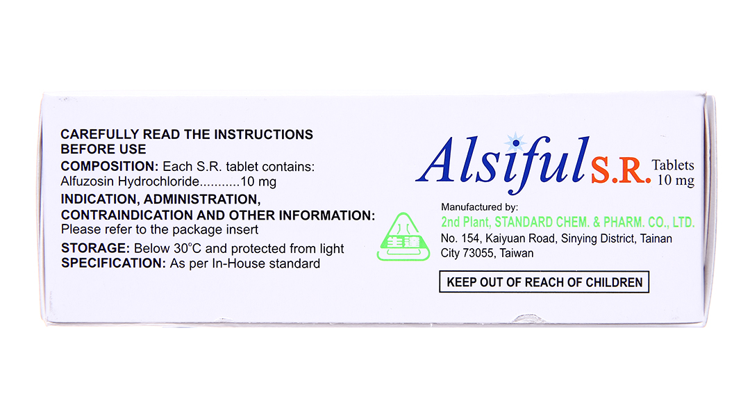 Thuốc Alsiful S.R Tablets 10mg trị phì đại tuyến tiền liệt - 03/2026 ...
