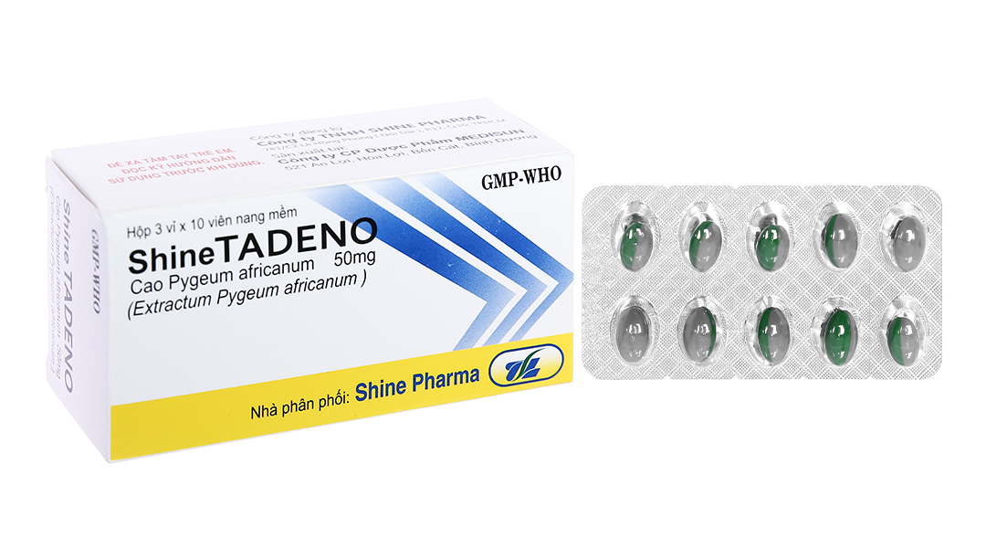ShineTadeno 50mg trị rối loạn đường tiểu