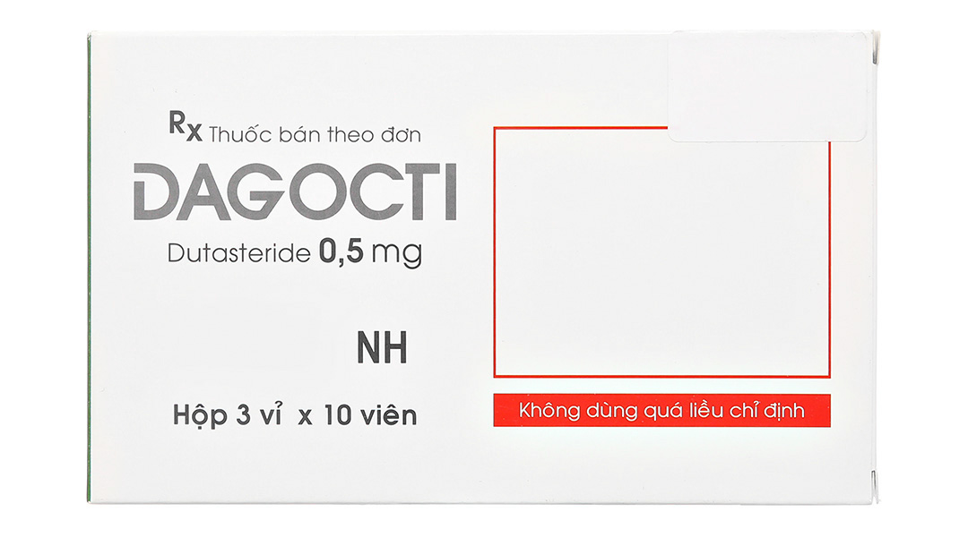 Dagocti 0.5mg trị phì đại tuyến tiền liệt lành tính
