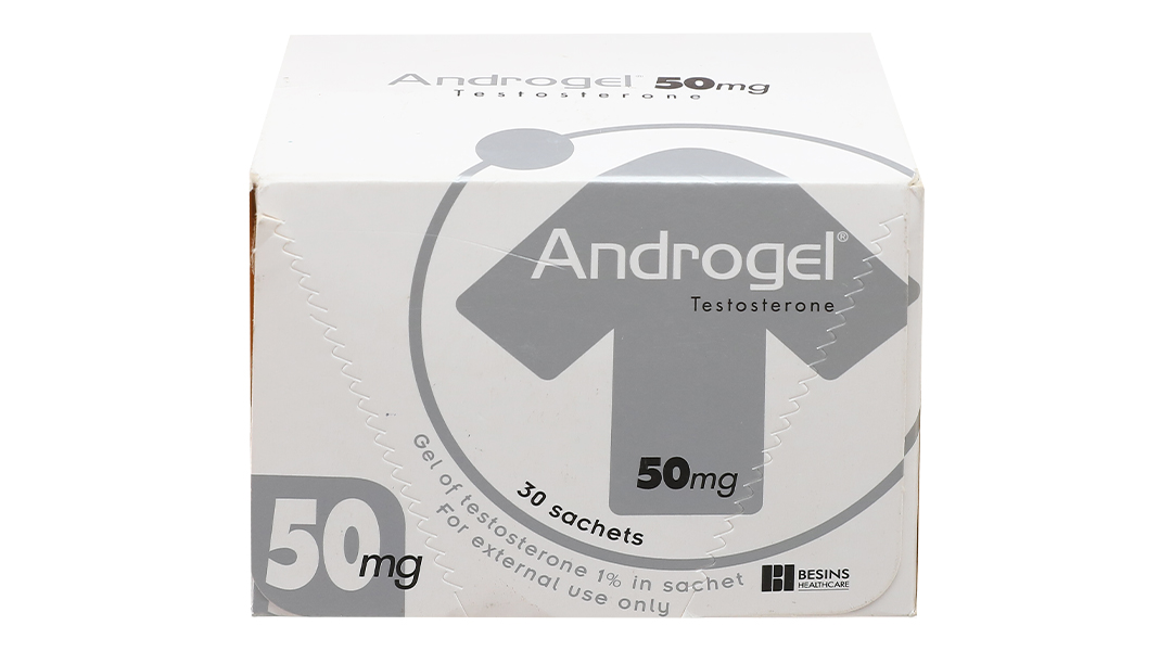 Gel bôi Androgel 50mg bổ sung testosterone