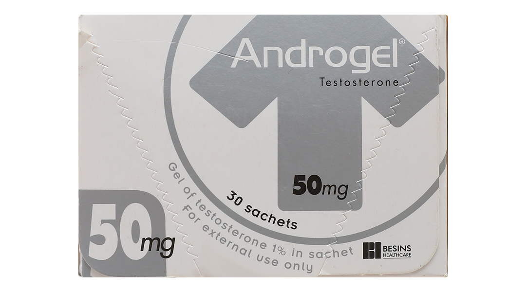 Gel bôi Androgel 50mg bổ sung testosterone