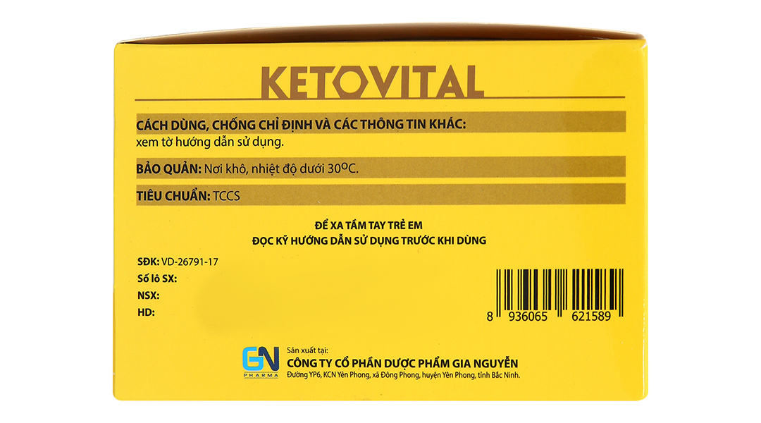 Ketovital phòng và trị rối loạn cơ chế chuyển hoá protein