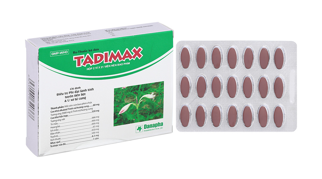Tadimax điều trị phì đại tuyến tiền liệt, u xơ tử cung