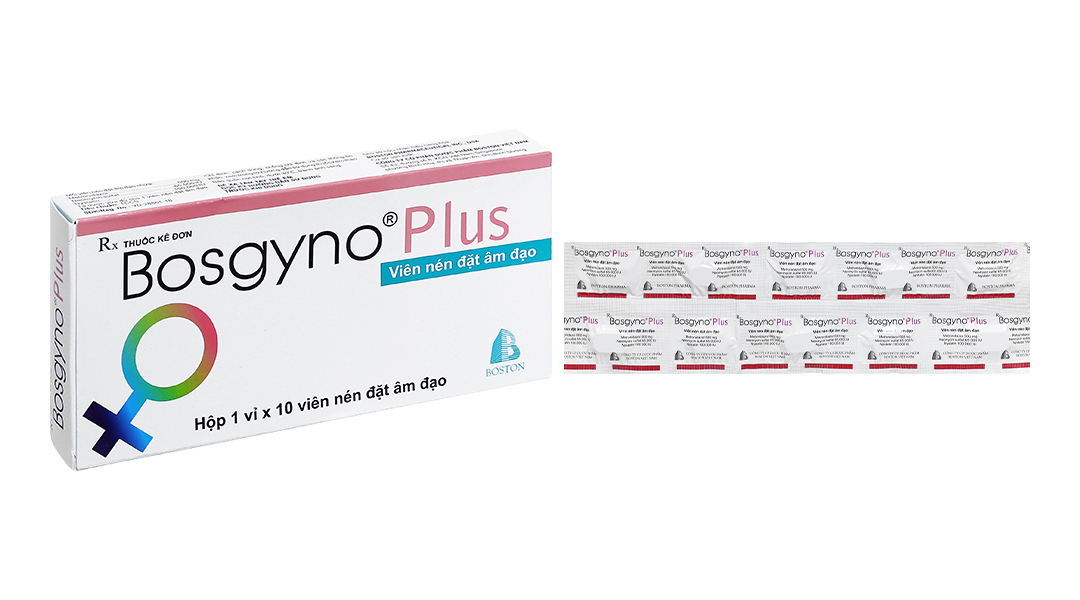 Viên đặt âm đạo Bosgyno Plus trị viêm âm đạo
