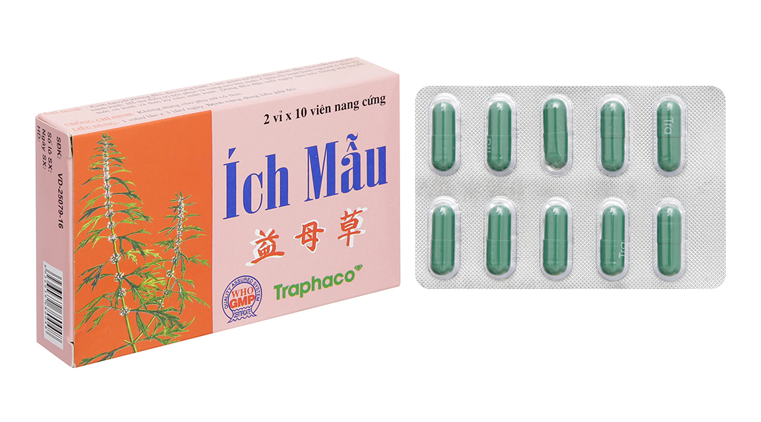 Ích Mẫu Traphaco trị kinh nguyệt không đều, đau bụng kinh