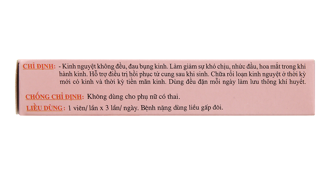 Ích Mẫu Traphaco trị kinh nguyệt không đều, đau bụng kinh
