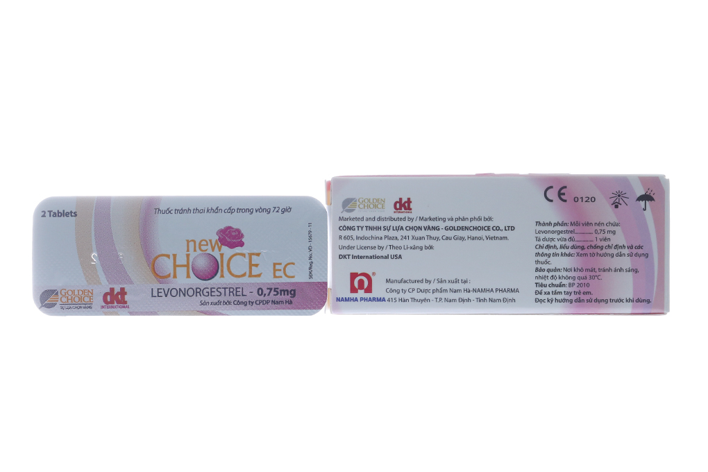New Choice EC thuốc tránh thai khẩn cấp trong vòng 72 giờ