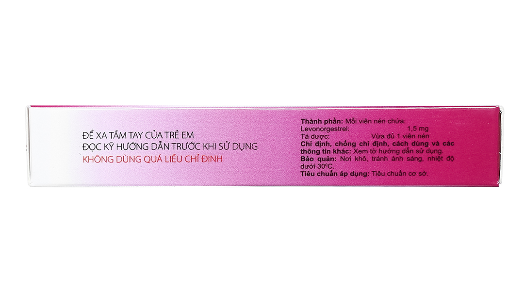 Victoria One Step 1.5mg thuốc tránh thai khẩn cấp trong vòng 72 giờ