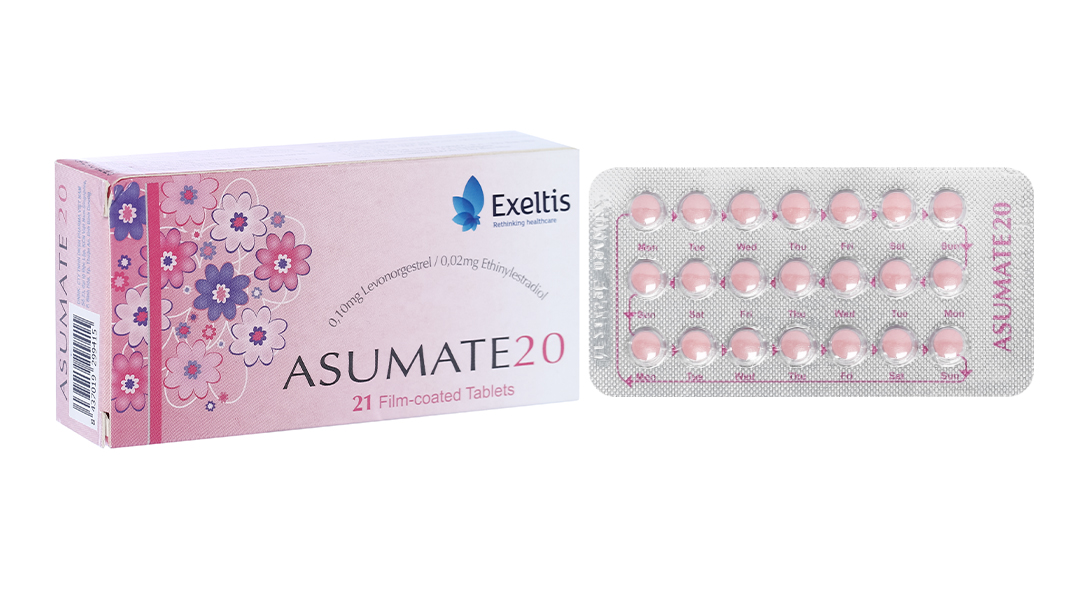 Asumate 20 thuốc tránh thai hằng ngày