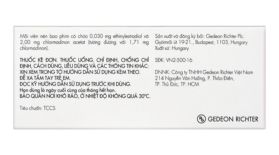 Belara 0.03mg/2mg thuốc tránh thai hằng ngày