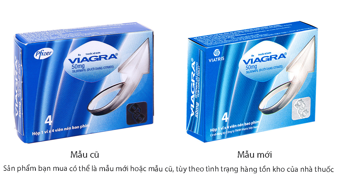 Viagra 50mg trị rối loạn cương dương