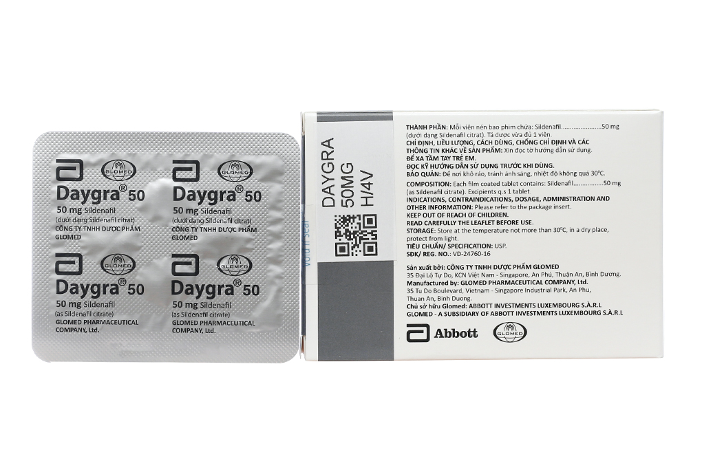 Daygra 50 trị rối loạn cương dương