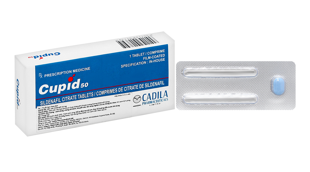 Cupid 50 trị các tình trạng rối loạn cương dương