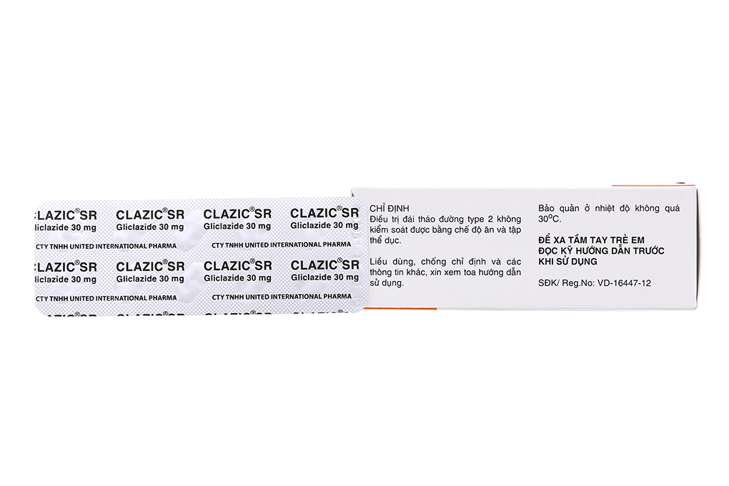 Clazic SR 30mg trị đái tháo đường