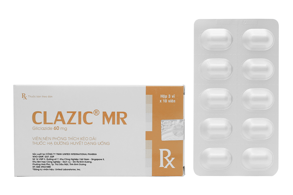 Clazic MR 60mg trị đái tháo đường
