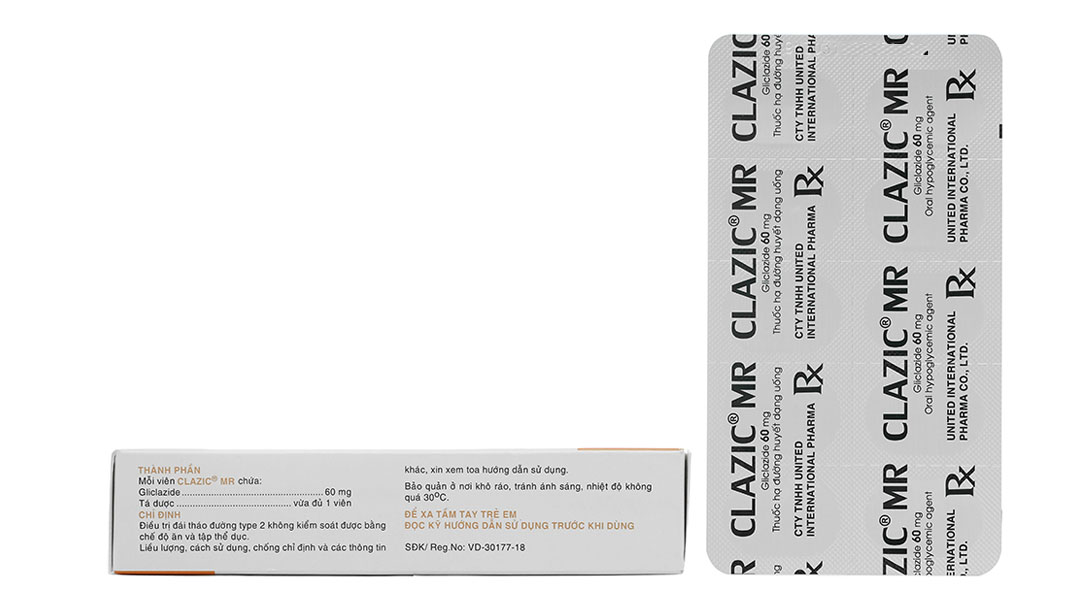 Clazic MR 60mg trị đái tháo đường