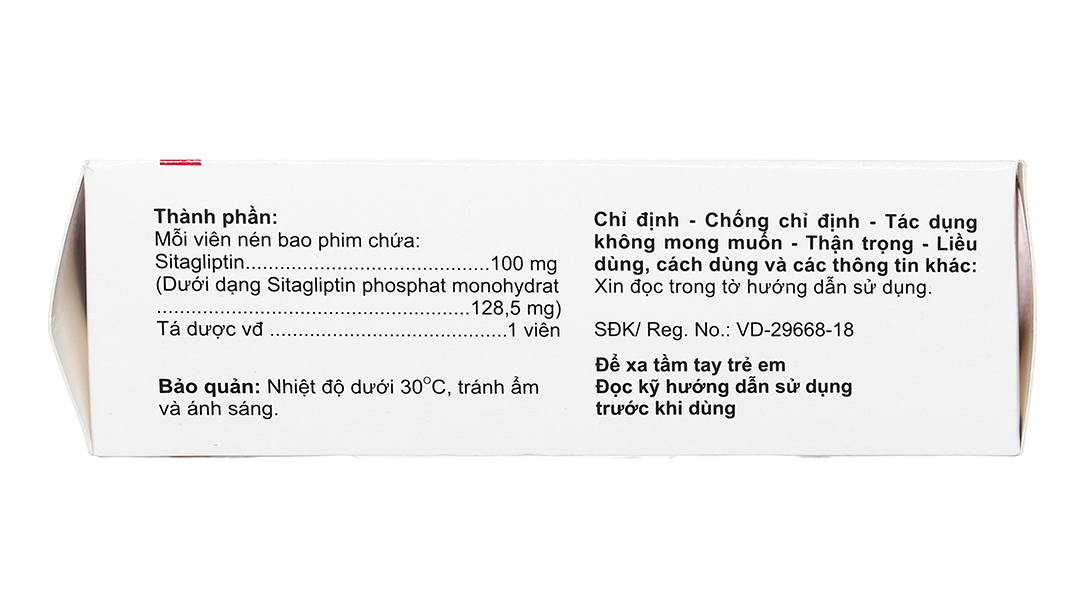 Sitagibes 100 trị đái tháo đường tuýp 2