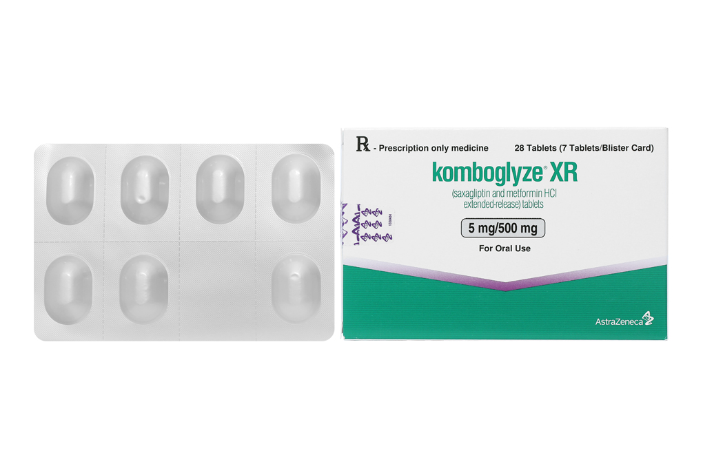 Komboglyze XR 5mg/500mg trị đái tháo đường