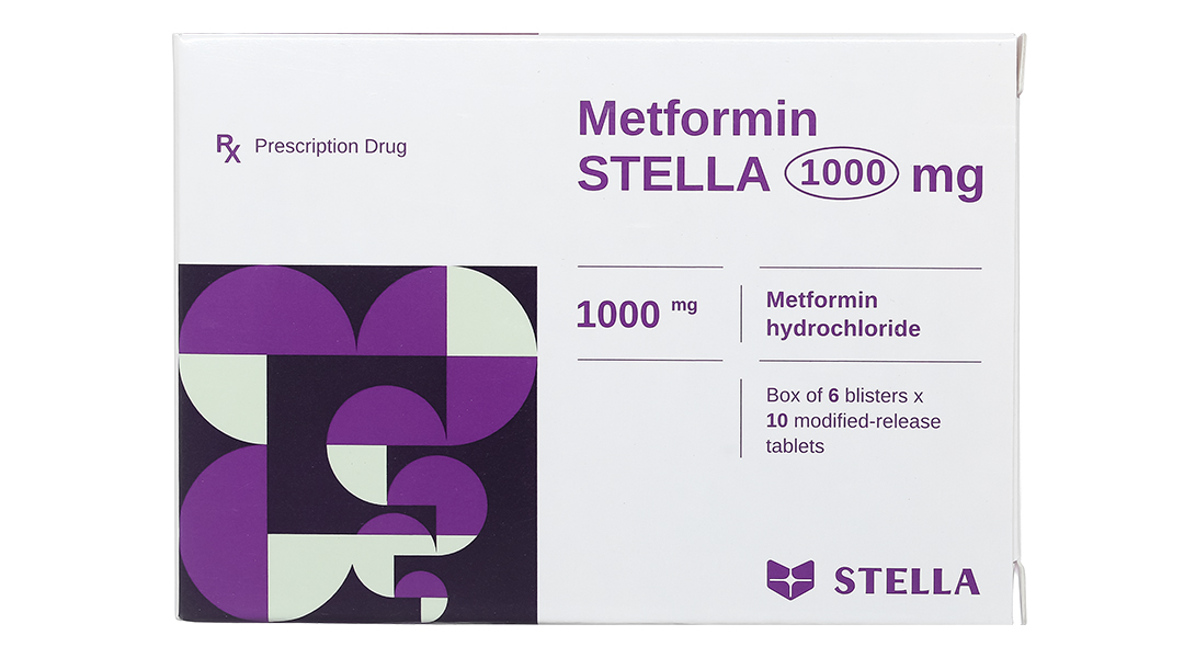 Metformin Stella 1000mg trị đái tháo đường tuýp 2