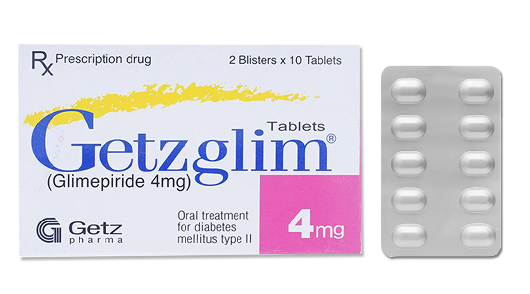 Getzglim 4mg trị đái tháo đường