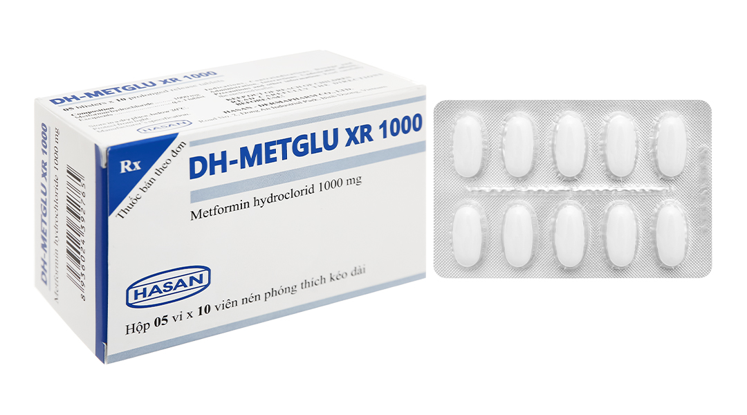 DH-Metglu XR 1000 trị đái tháo đường tuýp 2