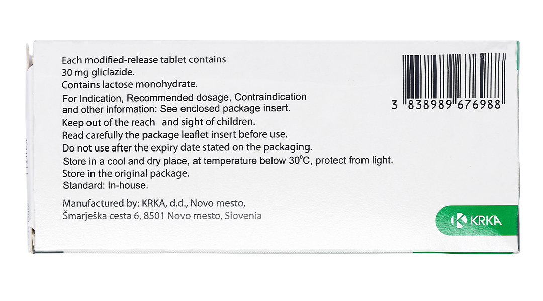 Gliclada 30mg trị đái tháo đường tuýp 2 không phụ thuộc insulin