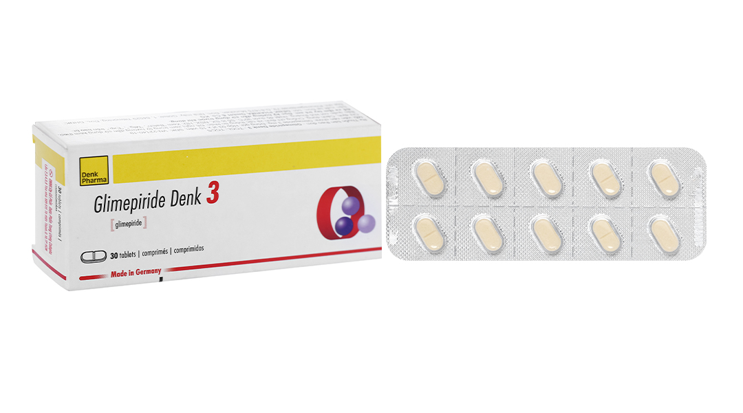 Glimepiride Denk 3 trị đái tháo đường tuýp 2
