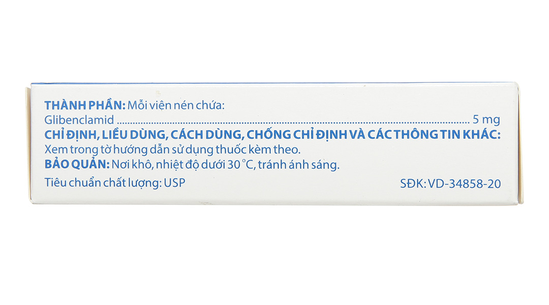 Glibenclamid Domesco 5mg trị đái tháo đường