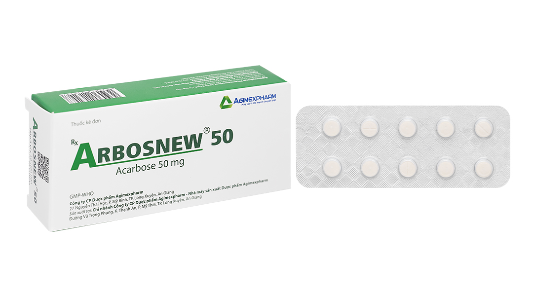 Arbosnew 50 trị đái tháo đường tuýp 2