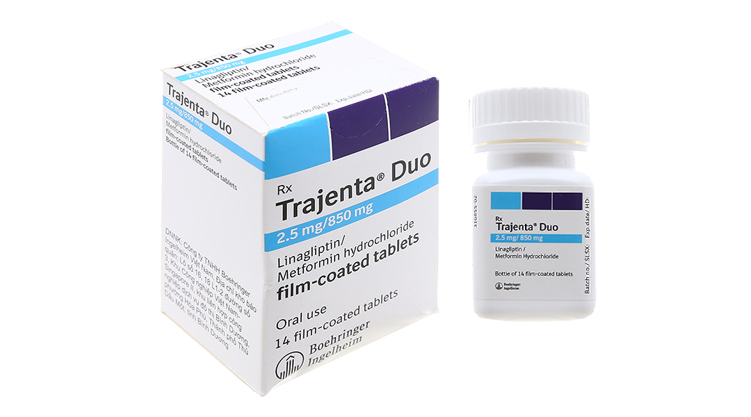 Trajenta Duo 2.5mg/850mg trị đái tháo đường