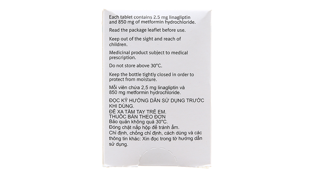 Trajenta Duo 2.5mg/850mg trị đái tháo đường