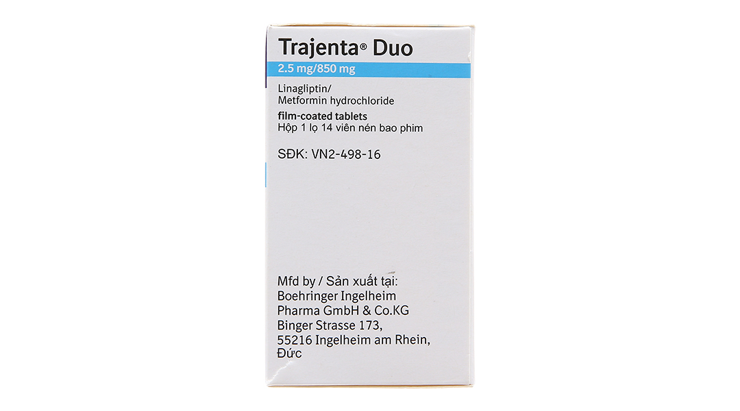Trajenta Duo 2.5mg/850mg trị đái tháo đường
