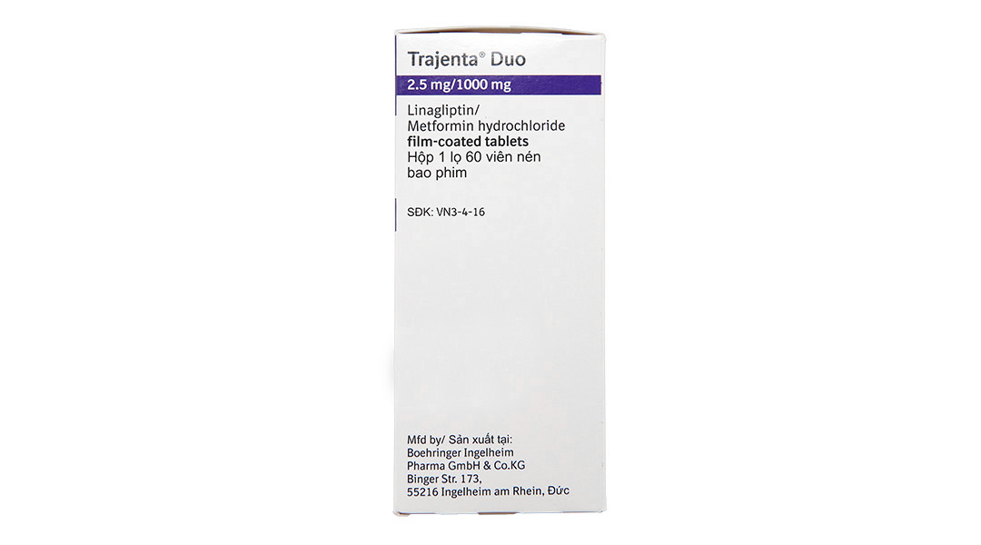 Trajenta Duo 2.5mg/1000mg điều trị tiểu đường