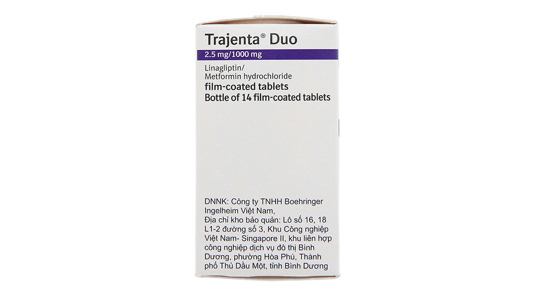 Trajenta Duo 2.5mg/1000mg trị đái tháo đường tuýp 2