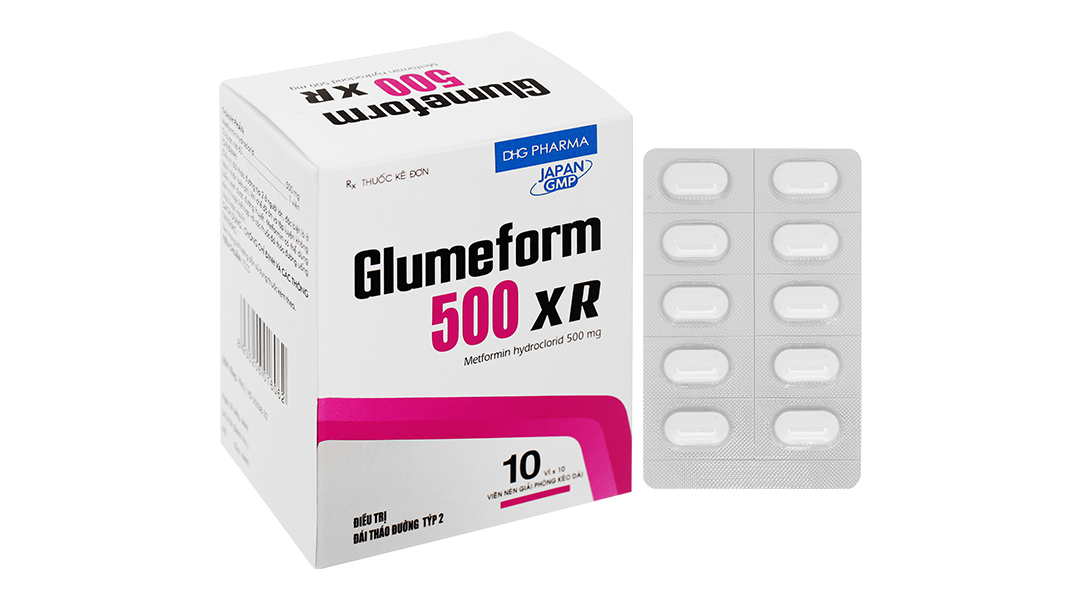 Glumeform 500 XR trị đái tháo đường