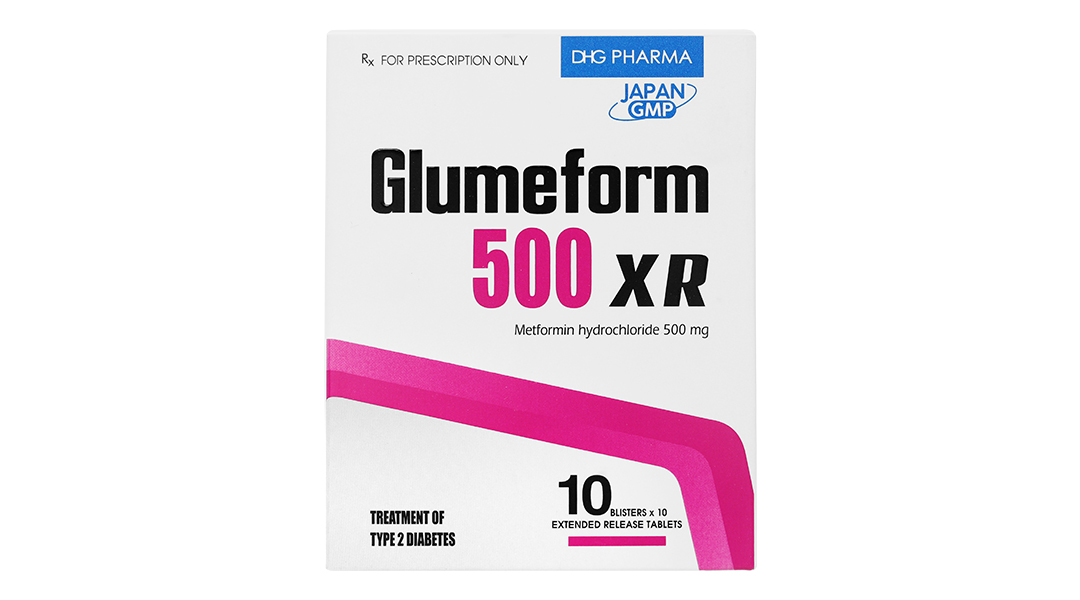 Glumeform 500 XR trị đái tháo đường