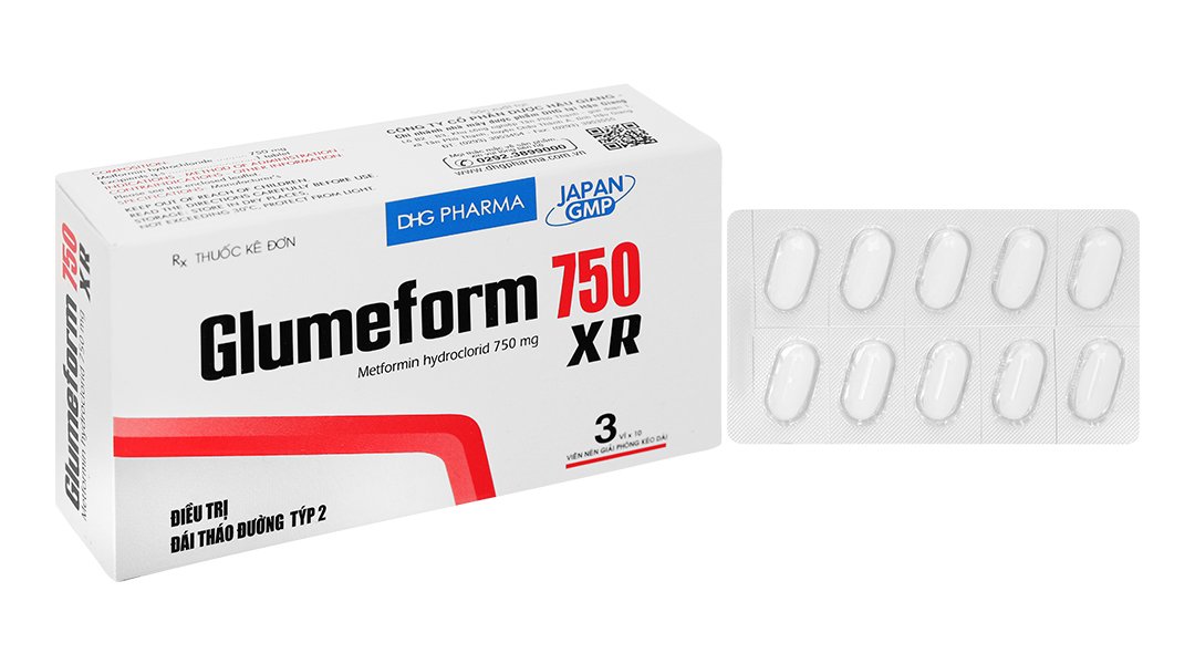 Glumeform 750 XR trị đái tháo đường