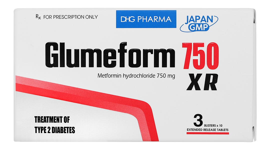 Glumeform 750 XR trị đái tháo đường