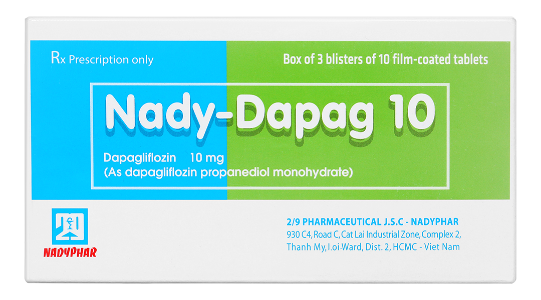 Nady-Dapag 10 trị đái tháo đường tuýp 2