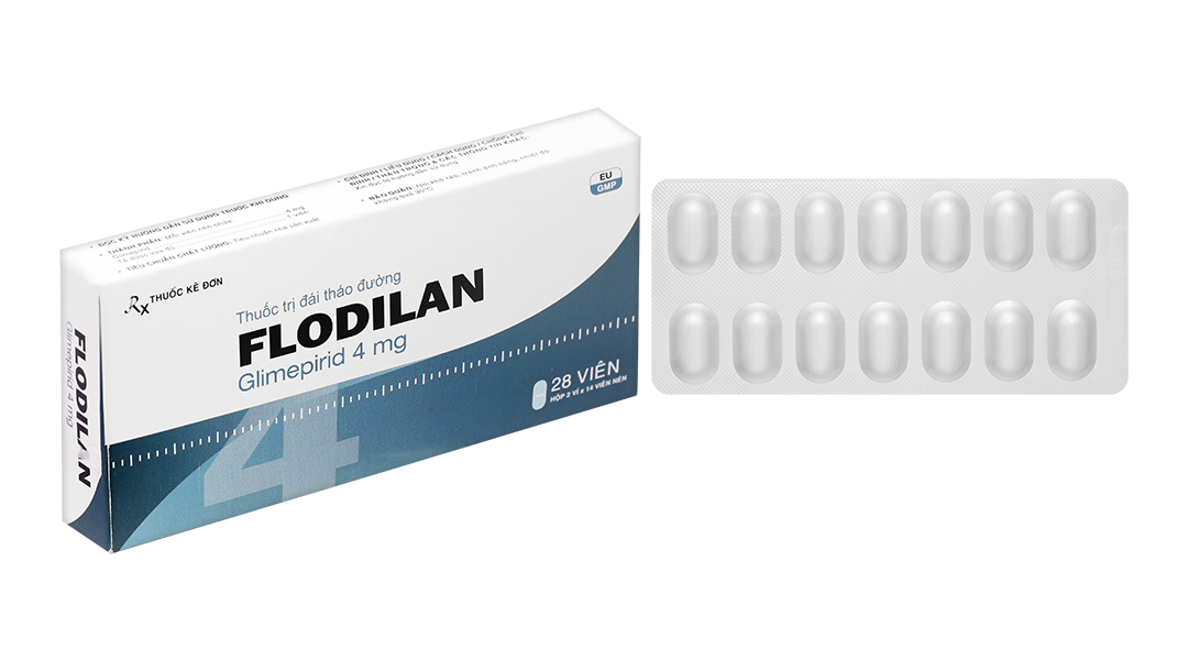 Flodilan 4mg thuốc trị đái tháo đường tuýp 2